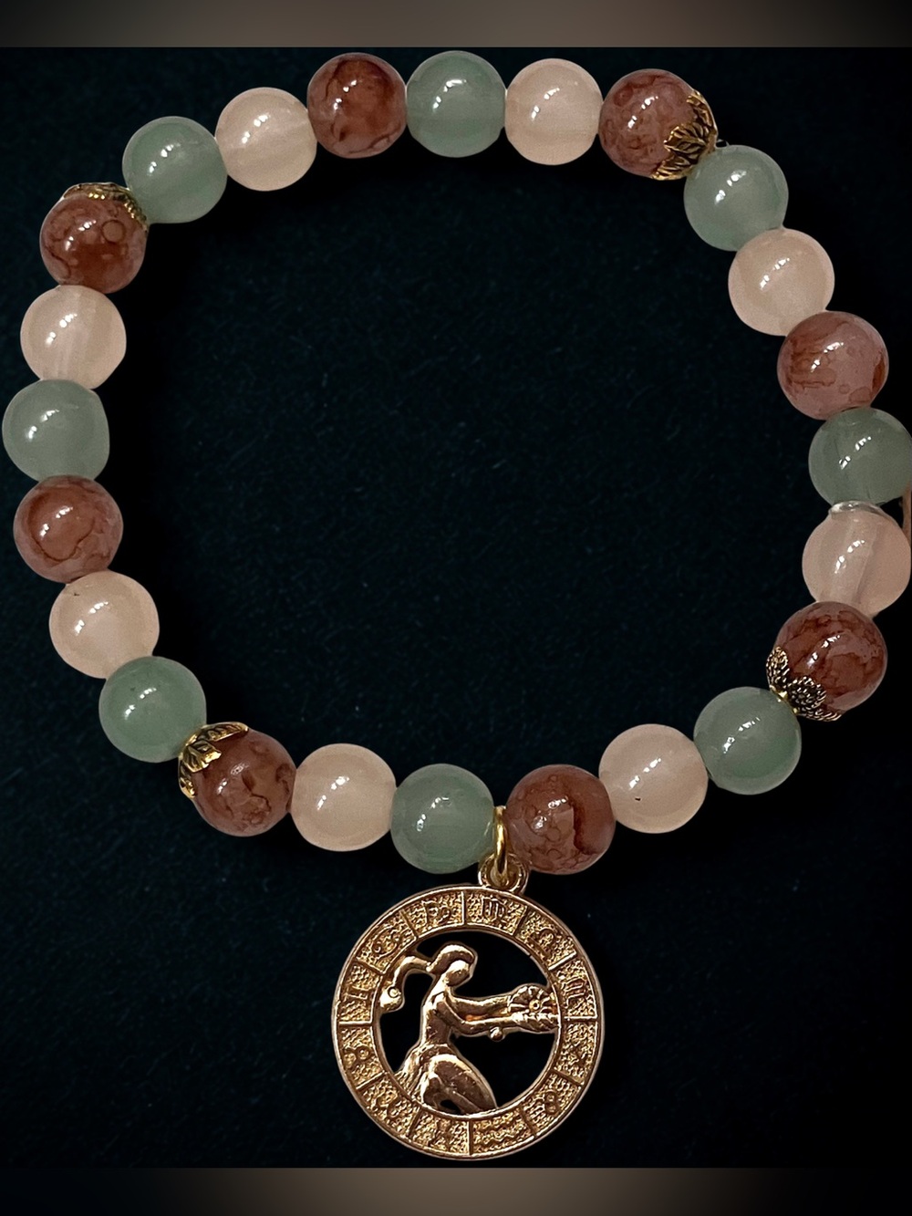 VIRGO ♍️ RUBY REYNA’s limited edition zodiac glass beaded bracelet handmade